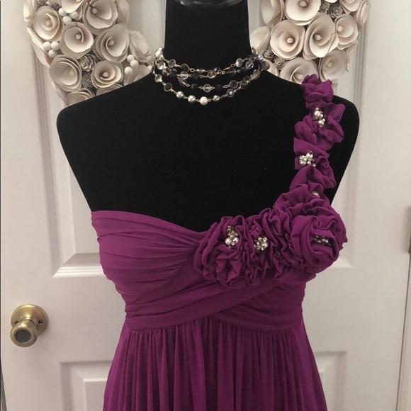 Jodi Kristopher Dresses & Skirts - DONATED!!  Jodi Kristopher Purple one shoulder